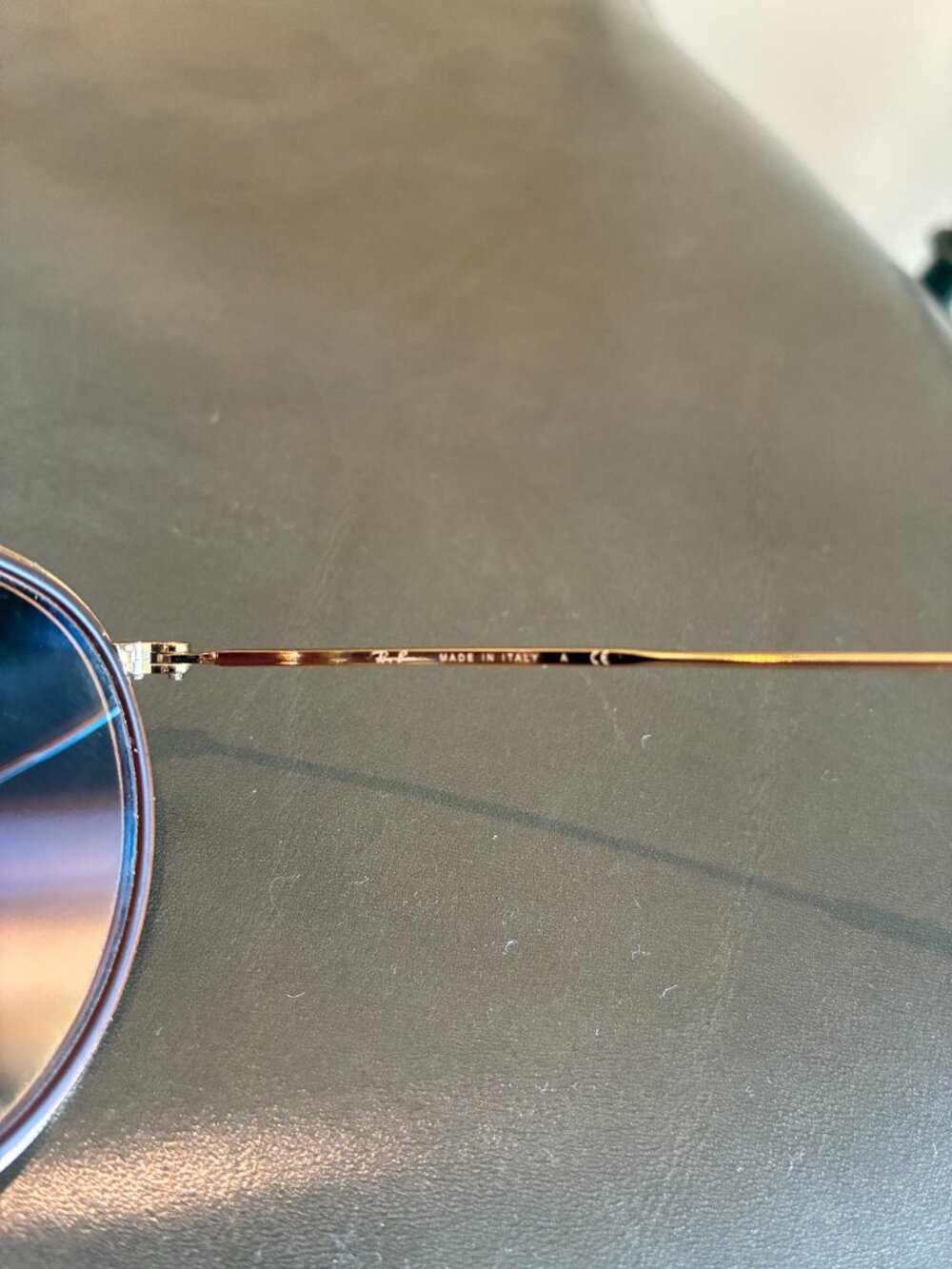 Ray Ban Round Double Bridge Sunglasses (Gold Frame) - Picture 5 of 12